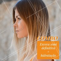Aproveite esse combo para alisar e tratar os fios! 😍 #escovasemidefinitiva #ahazou #escova #cabelo #Liso