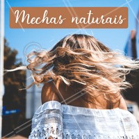 Quem aí tem amado essa tendência de mechas mais naturais, presente principalmente nas pontas dos fios? Esse efeito ilumina o rosto e traz movimento ao cabelo! #cabelo #ahazou #mechas