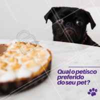 Conta pra gente qual o petisco que o seu pet mais ama! #pet #ahazoupet #petiscos