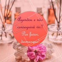 Isso nos ajuda a atender todas as clientes e manter a agenda organizada! 😉 Agradecemos a compreensão! #estetica #ahazou #horario #cancelamento