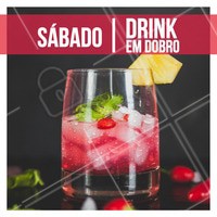 Traga os amigos e venha aproveitar essa promoção exclusiva de Sábado! #drink #bebida #bar #ahazoualimentaçao #drinks #happyhour #sabado