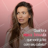 Quem nunca, né? Conta aqui nos comentários! 👇 #cabelo #ahazoucabelo #cabeleireiro #salaodebeleza #beleza