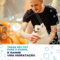 Traga seu pet e ganhe uma super hidratação para ele ficar com os pelos lindos e brilhando.
#pet #ahazoupet #banho #promocao