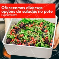 Quer variedade de salada e poupar tempo ao mesmo tempo? Então temos o prato certo para você.
#saladadepote #ahazougastronomia #saude
