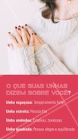 O seu tipo de unha diz muito sobre você! Comente aqui qual o seu formato. #unhas #ahazou #manicure #dicas #personalidade