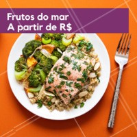 Temos diversas opções de peixes e frutos do mar totalmente frescos para você. Faça já o seu pedido! #peixes #frutosdomar #ahazou #ahazougastronomia #seafood #fish