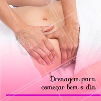 Quem não ama começar o dia se cuidando? 💆🏻♀️ #esteticista #ahazou #drenagem #agendamento