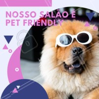 Sim, aqui você pode trazer seu pet para curtir um dia de beleza com você! Aproveite. 🐶🐱 #pet #cachorro #ahazou #beleza #salaodebeleza