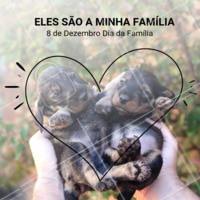 Eles também fazem parte da nossa família, e sem eles nada teria graça 😍 #pet #familia #ahazoupet #diadafamilia #amor