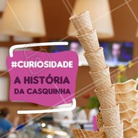 Em 1904, o sírio Ernest A. Hamwi criou uma casquinha de sorvete em uma feira de compras nos Estados Unidos. Ele estava vendendo waffle ao lado de um sorveteiro. Mas o sorvete teve uma grande demanda que acabaram as vasilhas para servi-lo. A solução foi criada em instantes: Ernest enrolou um dos waffles em formato de cone e deu ao vendedor de sorvete.
Pouco tempo depois do sucesso, foi criada uma máquina própria para fazer os cones comestíveis e Hamwi se tornou dono de empresas do gênero.
Na década 1920, a popularidade ficou ainda maior. Com o tempo, novos sabores foram sendo criados, mas a casquinha continua sendo um sucesso!
#sorvete #ahazou #sorveteria #doceria #ahazoualimentaçao #doces