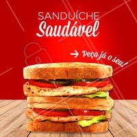Quem disse que saudável não pode ser delicioso? Experimente nossos sanduíches saudáveis! #sanduichesaudavel #comidasaudavel #ahazou #saudavel #saude #ahazougastronomia