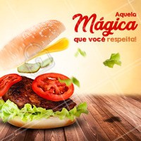 Venha saborear um delicioso hamburguer hoje! #alimentacao #ahazou #hamburguer #ahazoualimentacao