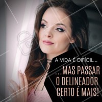 Precisando de uma ajuda em como usar o delineador? Chama um profissional que te ajude! #maquiador #ahazou #make #delineador #engracado