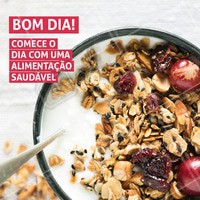 A primeira refeição é a mais importante do dia! Aposte em iogurte e cereal para ter disposição. #cafedamanha #cereal #iorgurte #ahazouapp #ahazougastronomia #saudavel #healthyfood