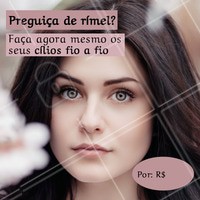 Os cílios fio a fio são perfeitos para quem tem preguiça de usar rímel e quer facilitar a vida! Agende seu horário #cilios #ahazou #ciliosfioafio #lashlifting