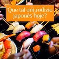 Junte os amigos e corre pra cá. Esperamos vocês! #rodiziojapones #ahazouapp #japones #japa #gastronomia