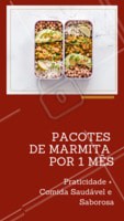 Praticidade + Comida saudável e saborosa! Entre em contato para saber mais ☎️ XXXXXX #marmitas #comidasaudavel #ahazouapp #food