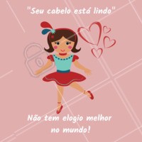 Amoooo! Tudo de bom 💃 #cabelo #ahazoucabelo #frases #frasemotivacional