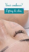 O Lifting de Cílios é indicado para pessoas que desejam um olhar de boneca todos os dias. Para isso, é aplicado um produto especial que modifica temporariamente a estrutura do fio, sendo moldado através de uso de bigudin e criando a curvatura indicada para o tamanho dos cílios. O resultado dura em torno de 30 dias. Agende seu horário e venha conhecer! #cilios #liftingdecilios #lifting #ahazouapp #beleza #mulheres