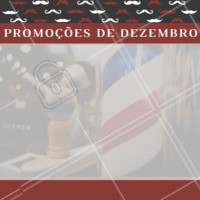 Aproveite as promoções desse mês e agende seu horário! #barbearia #ahazou #dezembro #promoçao