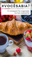 O croissant foi inventado na Áustria durante o ano de 1869, criado para marcar a vitória do exército austríaco sobre os turcos otamanos, a pedido do imperador! #croissant #ahazoutaste #comida #alimentaçao
