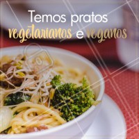 Para os vegetarianos e veganos, venham provar o nossos pratos. #veggie #vegetariano #ahazouapp #veggiefood