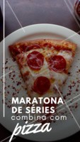 Aquele momento em que a mente relaxa e a fome se acalma! #pizza #ahazougastronomia #maratonadeseries