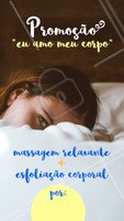 Todas nós temos que amar nossos corpos, e é por isso que estamos com uma promoção maravilhosa para nos cuidarmos ❤️️ Agende já o seu horário! #massagemrelaxante #esfoliacao #ahazouapp #ahazousaude #corpo #amomeucorpo