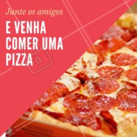 Nossas pizzas são uma delíciaaaa! 🍕 #pizza #pizzaria #ahazouapp #amigos #food