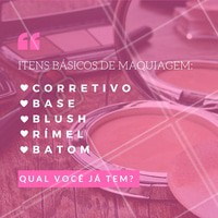 Tem que ter! Quais você já tem na bolsa? #ahazou #maquiagem #make