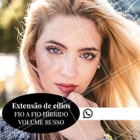 Conheça nossos serviços e venha ficar com cílios lindos! Agende já seu horário. #cilios #ahazou #extensaodecilios #fioafio #volumerusso