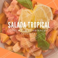 É novidade, é refrescante, é a nossa salada tropical. Experimente!
#saudavel #ahazou #ahazougastronomia #verao #tropical
