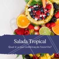 É novidade, é refrescante, é a nossa salada tropical. Experimente!
#saudavel #ahazou #ahazougastronomia #verao #tropical