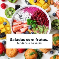 Verão pede uma salada refrescante, né? Elas ficam ainda melhor com combinações de frutas. Experimente! #saladas #frutas #ahazouapp #verao