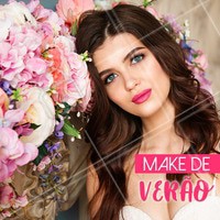 A make de verão deve ser leve, com uma pele bonita e iluminada! Para isso, utilize bases mais fluidas ou apenas corretivo em locais específicos. Abuse de cores vibrantes e do iluminador! #maquiagem #ahazou #makeup #dicasdemake #dicasdemaquiagem #verao