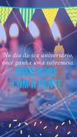 Traga sua família e seus amigos para comemorar o seu aniversário com a gente, e ganhe uma sobremesa! #sobremesa #restaurante #ahazouapp #aniversario #promocao
