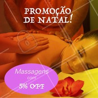 Estamos em clima natalino, aproveite nossa promoção! #massagem #promocao #ahazouapp #natal