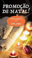Estamos em clima natalino, aproveite nossa promoção! #massagem #promocao #ahazouapp #natal
