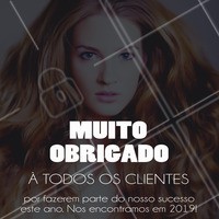 Que 2019 seja um ano de sucesso e conquistas como 2018 foi!
#anonovo #ahazou #reveillon #salaodebeleza