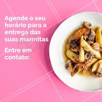 Agendamos o melhor horário para você. Peça já a sua! ☎️ XXXXXX #marmitas #comidasaudavel #ahazouapp #food