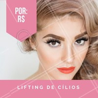 Aproveite, agende já seu horário! #ahazou #liftingdecilios #cilios #alongamentodecilios