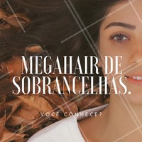 O "megahair de sobrancelhas" é a colocação de fios para aumentar o volume das suas sobrancelhas. O serviço é indicado principalmente para aquelas pessoas que possuem uma sobrancelha muito fininha e ralinha. Os fios são de seda, muito parecido com os naturais, e a coloração deve ser bem semelhante a de seus fios. O procedimento é feito fio a fio, e dura cerca de 2 a 3 semanas. O procedimento em si dura em média 90 minutos. Agende já seu horário e venha conhecer a técnica ideal para você! #sobrancelhas #design #megahair #ahazouapp #fioafio #beleza