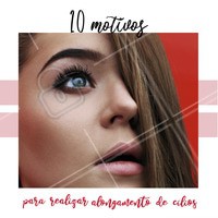 1- Diga adeus ao rímel
2- Cílios postiços nunca mais
3- Realce sua beleza natural
4- Economize tempo no dia a dia
5- Deixe sua autoestima nas nuvens
6- Acorde pronta todos os dias
7- Dê uma levantada no seu olhar
8- Disfarça imperfeições e falhas
9- Valorize ainda mais a maquiagem
10- Prepare-se para os elogios Está esperando o que para agendar seu horário? #cilios #alongamentodecilios #ahazouapp #beleza #mulheres