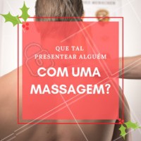 Todo mundo ama uma massagem. ❤️️ É uma ótima opção de presente para dar aqueles que você gosta! Temos diversas opções de vale presente. Entre em contato! #massagem #valepresente #ahazouapp #saude #bemestar