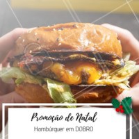 Não perca essa promoção natalina! Venha curtir o final de ano com a gente 🍔🍔 #promocao #hamburguer #ahazouapp #natal #hamburgueria