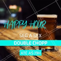 Faça seu happy hour aqui com seus amigos e tenham double chopp até às 19h! #happyhour #bar #chopp #ahazougastronomia #beer #doublechopp