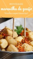 Quem é que não ama queijo? Venham provar essa novidade! #queijo #bar #cheese #ahazougastronomia #novidade