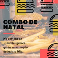 Não perca nosso combo natalino! Venha curtir o final de ano com a gente 🍔🍔 #promocao #hamburguer #ahazouapp #natal #hamburgueria