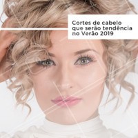 1. Pixie Cut: o corte bem curtinho, também chamado de ""Joãozinho"", vai fazer muito sucesso em 2019! Ousado e moderno, aposte.
2. Corte assimétrico: esse corte já apareceu esse ano, mas 2019 vai bombar. Franjas e laterais maiores que o resto do cabelo.
3. Longo e repicado: depois da febre do blunt cut, os cortes longos vão voltar a moda!
#tendencia2019 #ahazou #verao #cabelo #cabeleireiro