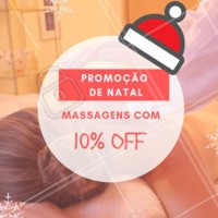 Não perca essa promoção natalina! Termine o ano se cuidando ❤️️ #promocao #massagem #ahazouapp #natal